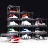 AOHMPT Upgraded 12 Pack Shoe Box,Acrylic Clear Shoe Boxes,Drop Front