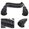 KIMISS 13 Pin Trailer Plug Wiring Spring Cable Connector Adapter
