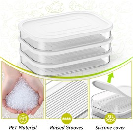 XWF Refrigerator organizers and storage,deli Meat Container for Fridge,Stackable Food Storage Boxes with Lid for Cold Cuts,Bacon Lunch Meat Container for Refrigerator,3PCS,BPA Free