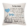 Bommex Uncle Gifts from Niece Nephew Uncle Cushion Cover Throw