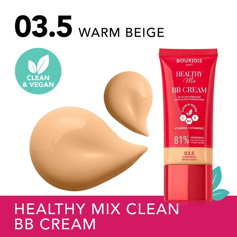 Bourjois BB Creme Healthy Mix Clean 3.5 Dark Beige