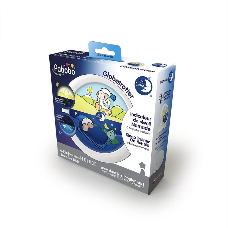 Pabobo - Children's Educational Day Night Portable Travel Alarm Clock