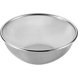 Yokoyama SUS-Z250 Strainer SUS/ga Strong Mesh Colander, 8.7 inches (22 cm)