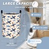 Playful Airplane Laundry Basket with Handles, 19.7"x15.7" Clothes Foldable Starry
