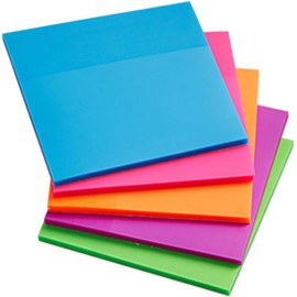 5piezas Bloc de Notas Adhesivas Transparente Pet Pegatinas Mensajes Portátiles para Oficina Escuela y Hogar Adhesivo Duradero Fácil de Transportar Color Aleatorio Varios estilos