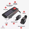 Importeek Lampara Led Bicicleta Recargable Usb Solar Delantera Timbre