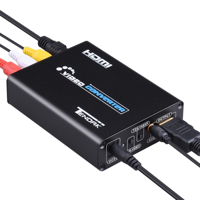 Tendak Composite S-Video AV RCA CVBS to HDMI Adapter N64