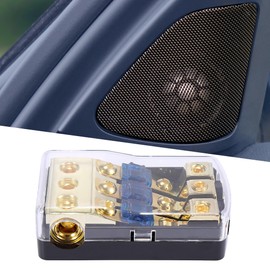 X AUTOHAUX Car 3 Way Fuse Holder Auto Fuse Distribution 60 Amp Fusible Support