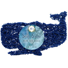 Aira Soap Saver - Dish & Holder Accessory - BPA Free Shower & Bath Holder - Drains Water, Circulates Air, Extends Life - Easy to Clean, Fits All Dish Sets - Blue Whale