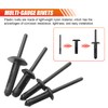ZIMISI 10PCS Plastic Rivet Gun Kit, Pop Rivet Gun Tool