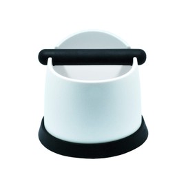Scarlet Espresso Pico Bello Knock Container for Coffee Grounds from the Portafilter; Tee Container in High-Quality Barista Quality (White)