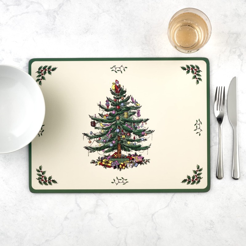 Spode Christmas Tree Placemats S/4