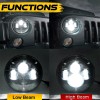 Unbranded for Jeep JK Wrangler 7" Round Led Hi/Lo Headlights