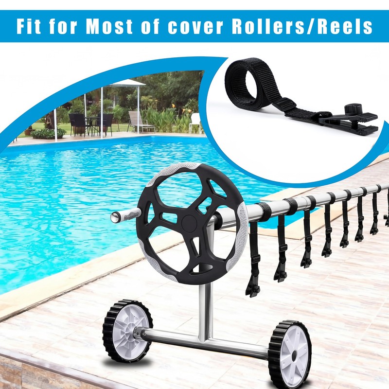 Yoojahow 20 Pcs Pool Solar Cover Reel Attachment Kit 8