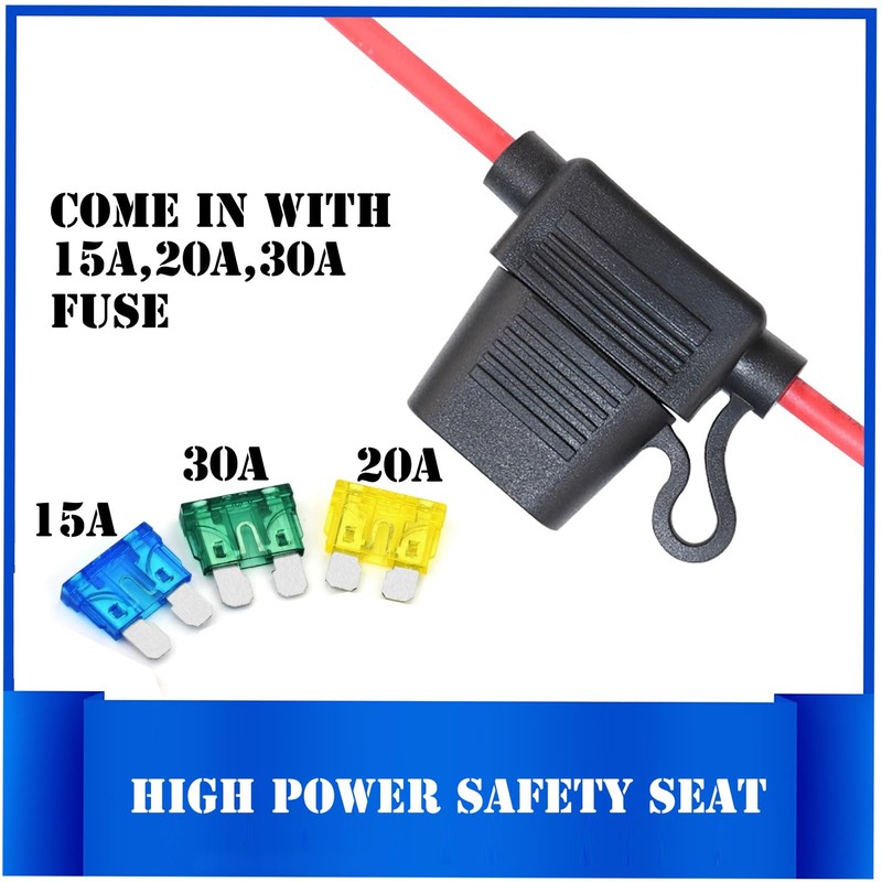 YETOR 10AWG SAE to EC5 Connector Extension Cable,with 15A Protection