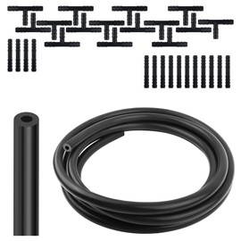 Vacuum Hose Set with ID*OD 5 * 11mm,1PC 9.84Ft Vacuum Hose Automotive+30PCS Vacuum Hose Adapter,Max 130PSI Silicone Tubing Car Accessories Suitable for Cars,Trucks,SUVs (ID 5mm*OD 11mm)