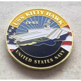 Navy US NAVY - USS KITTY HAWK - CV-63 - Challenge Coin