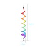 QANYEGN 140cm Rainbow Wind Spinner, Colorful Spiral Wind Spinner, Foldable