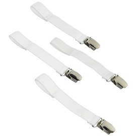 Sunnybaby 20179 Bettdeckenhalter "LILO" für alle Kinderbettgestelle geeignet, 4 Stück Packung, weiß