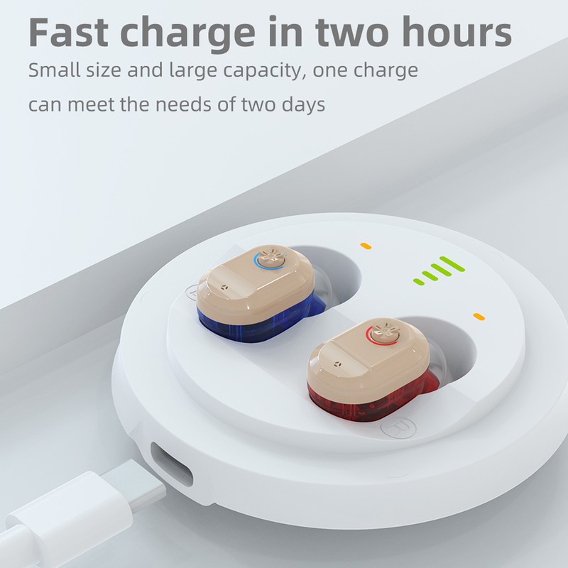 ZUFO Wireless Hearing Amplifier Rechargeable Adjustable Portable Hearing Amplifier Earbuds