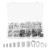 340pcs Wire Rope Cable Thimbles Aluminum Crimping Loop Sleeve Assortment