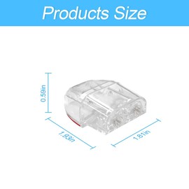 2Pack Car Deer Warning Whistle Devices, Deer Whistles for Car, Horns Sensor Alerts Gadgets for Avoids Collisions, Deer Warning Devices Animal Alert for Vehicles & Motorcycles (Clear)