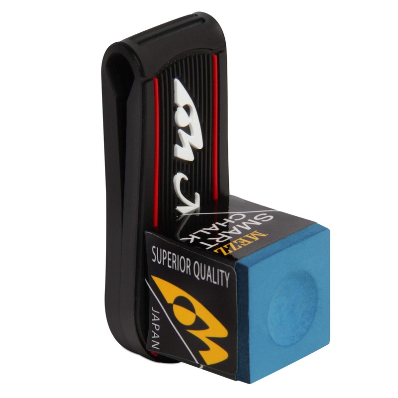 MEZZ Magnetic Pool Billiard Chalk Holder (Black w/White Logo)