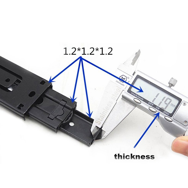 Btibpse Furniture 6-inch Length Full Extension Drawer Slides Telescopic Ball