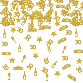 Ambishi 150pcs Happy 30th Anniversary Confetti, 30th Anniversary Party Decoration Confetti, Table Decorations Scatter Confetti for 30th Anniversary/Birthday Party DIY Arts Crafting Supplies