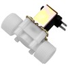 Solenoid Water Valve,DC 12V DN20 G3/4" N/C Plastic Electromagnetic Valve