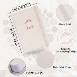 MGGAO Bullet Dotted Journal, No Bleed Thick 160gsm Dotted Journal, A5 Dot Notebook, 15 X 20.8CM, Hardcover Notebooks for Personal Organizers