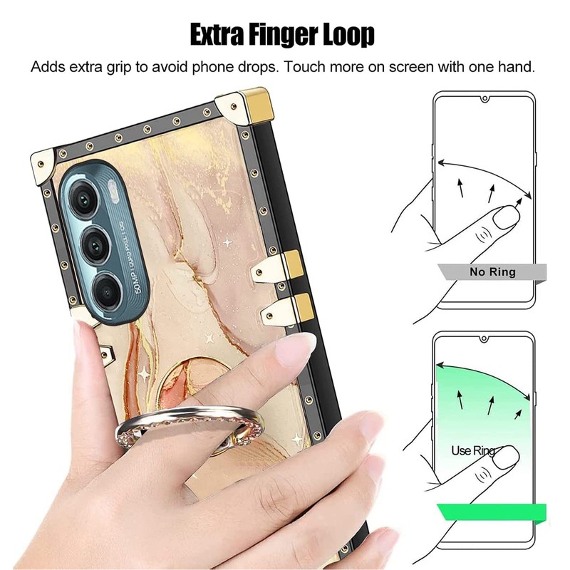 for Moto G Stylus 5G 2022 Case (Marble Yellow)
