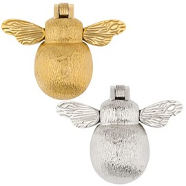 Bee Door Knocker for Front Door | Polished Brass Knockers with Strike Plate | UPVC | Bumblebee Front Door Furniture with a Unique Design (Gold)