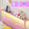 Weehom Twin Bed Frames with Headboard Shelf Storage, Wood Twin