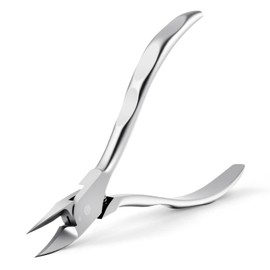 Beugo Nail Clippers for Ingrown Toenails, Cuticle Remover, Stainless Steel Nail Clippers, Corner Pliers with Straight Blade, Nail Scissors for Thick Foot and Fingernails