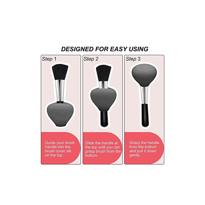 3 Fundas para Brochas de Maquillaje