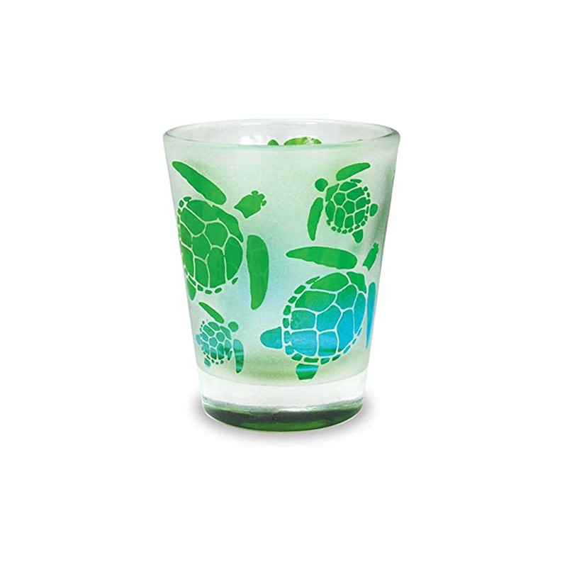 Cape Shore Frosted Shot Glass - Turtle Ideal for Coffee