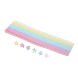 Operitacx 540pcs Colorful Origami Star Paper Strips Double Sided Neon Metallic Crafting Paper for DIY Art Projects Lucky Star Decorations and Creative Hand Art Craftsgradient Color Macaron