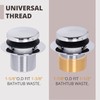 GSTARAM Bathtub Drain Tip-Toe Tub Trim Kit with Two-Hole Overflow