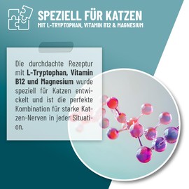 ReaVET Relax Liquid für Katzen 50ml - Beruhigungstropfen I Entspanntes & ausgeglichenes Katzenleben I Tropfen I Beruhigung, Unruhe, Stress, Nervosität, Silvester & Reisen