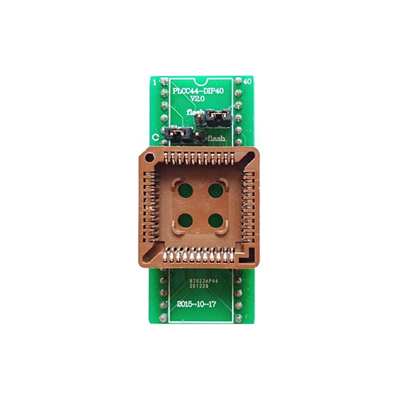 PLCC44 to DIP40 Programmer Adapter Socket Support MCU Flash and