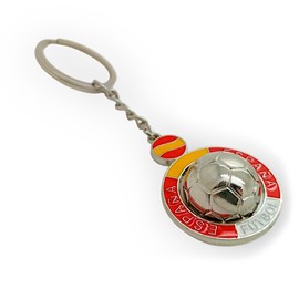 BDM - Llavero con balón y bandera de España, silver