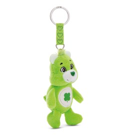 NICI Lucky Bear Key Ring Lucky Bear 10 cm Plush Cuddly Toy Pendant for Children and Adults, with Key Ring for Lanyard, Waistband and Holder - 61373