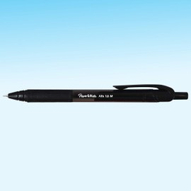 Paper Mate Alfa Retractable Ballpoint Pens | Medium Point (1.0 mm) | Black Ink | 12 Count