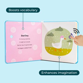 Cali's Books Bad Day Good Day Emotions Books for Toddlers 1-3 by Mother Moon. Musical Book for Toddlers 1-3, Emotion Toys, Feelings Book for Toddlers 2-4 Years.