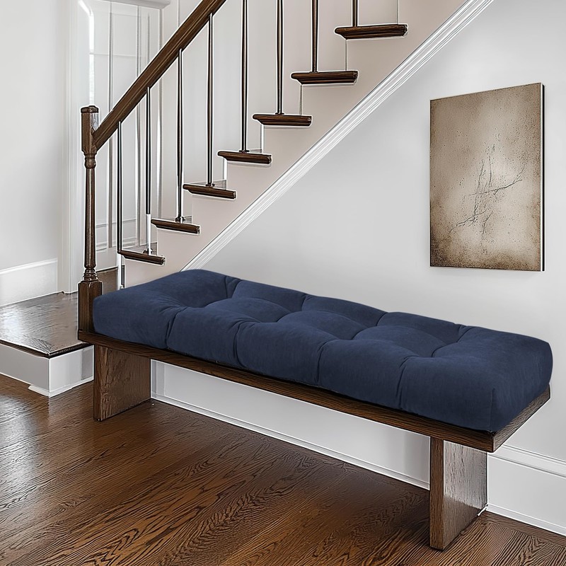 ROFIELTY Bench Cushion 45 Inch, Non-Slip Tufted Bench Cushion for