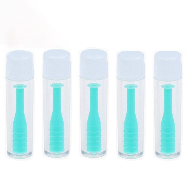Hard Contact Lens Insertion & Remover Tool RGP Plunger for Hard Lenses - 5 Pack