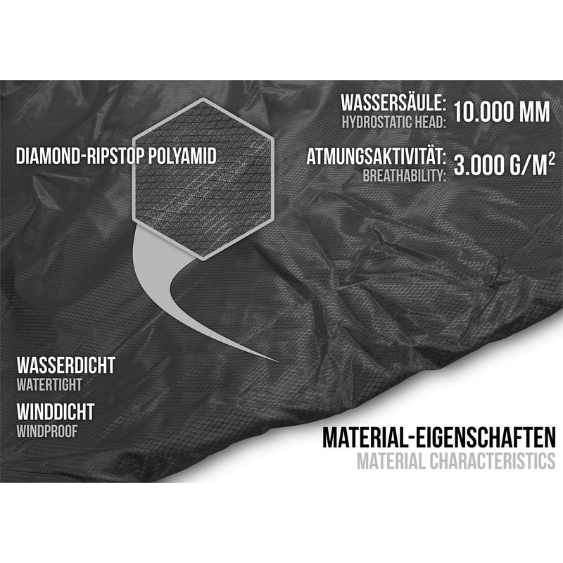 normani Bivvy Sleeping Bag Cover 100% Wind and Waterproof Breathability: