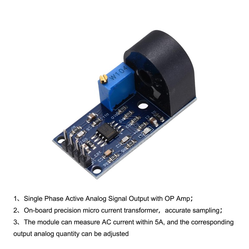 sourcing map 4pcs ZMCT103C Current Sensor Module 5A AC Single