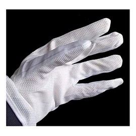 HAND ® 10 Pairs GL3 Non-Slip Work Gloves White Light Weight Gloves - Size Medium Stretchable